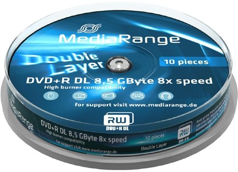 EAN 4260057123466 - MediaRange MR466 DVD en blanco 8,5 GB DVD+R DL 10 pieza(s) imagen 1