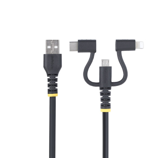 EAN 0065030907996 - StarTech.com RLTCUB1MBK cable USB USB 2.0 USB A Micro-USB B Negro imagen 2