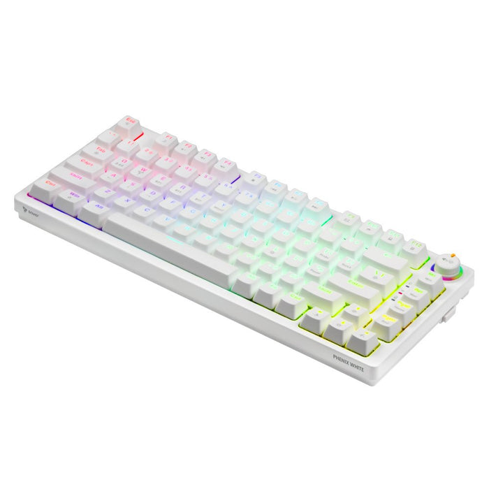 EAN 5901986049302 - Savio Phenix WHITE GAT YELLOW teclado Juego USB + Bluetooth QWERTY Internacional de EE.UU. Blanco imagen 3