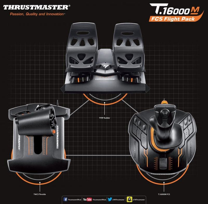 EAN 3362932914891 - Thrustmaster T-16000M FCS Flight Pack Negro USB Palanca de mando Analógico/Digital MAC, PC imagen 8