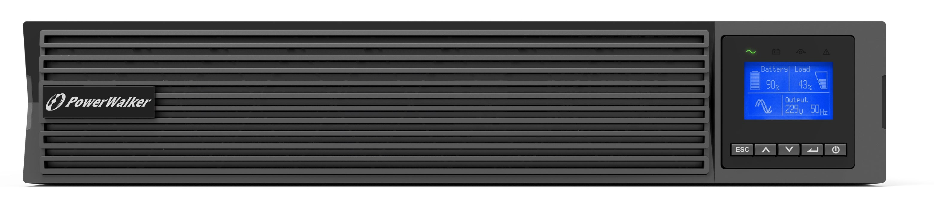 EAN 4260074982893 - PowerWalker VFI 2000 ICR IoT sistema de alimentación ininterrumpida (UPS) Doble conversión (en línea) 2 k imagen 2