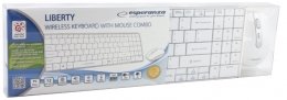 EAN 5901299901991 - Esperanza EK122W teclado Ratón incluido RF inalámbrico QWERTY Blanco imagen 4