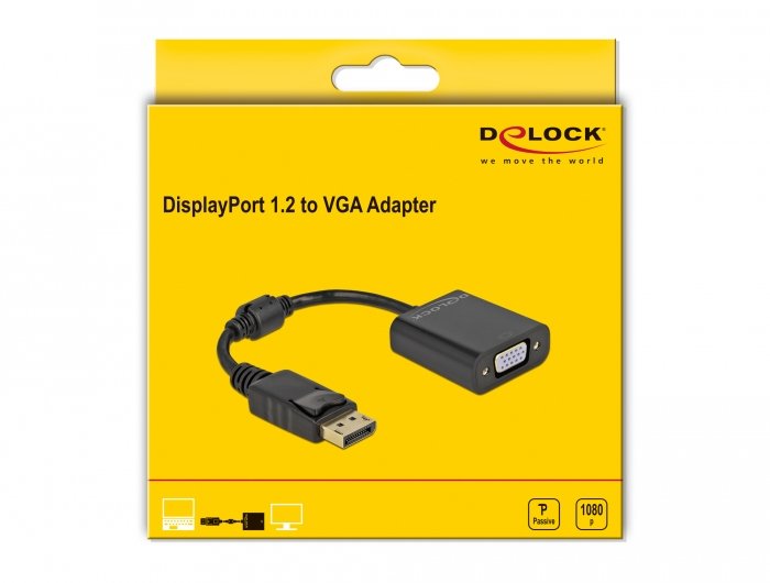 EAN 4043619610068 - DeLOCK 61006 adaptador de cable de vídeo 0,15 m VGA (D-Sub) imagen 2