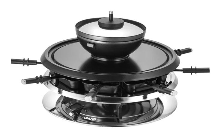 EAN 4011689487262 - Unold 48726 parrilla de interior 8 personas(s) 1300 W Negro, Acero inoxidable imagen 1