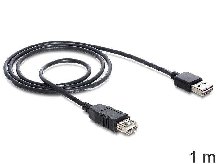 EAN 4043619833702 - DeLOCK EASY-USB 2.0-A - USB 2.0-A, 1m cable USB USB A Negro imagen 1