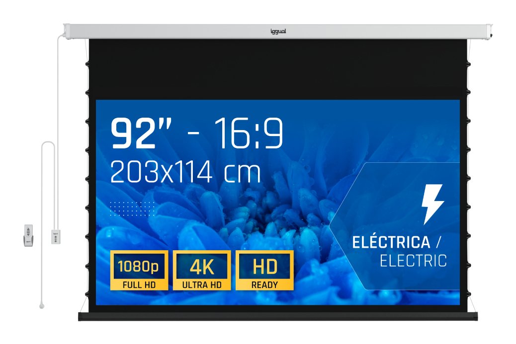 EAN 8435364319680 - iggual PSIXS203 pantalla de proyección 2,34 m (92") 16:9 imagen 1