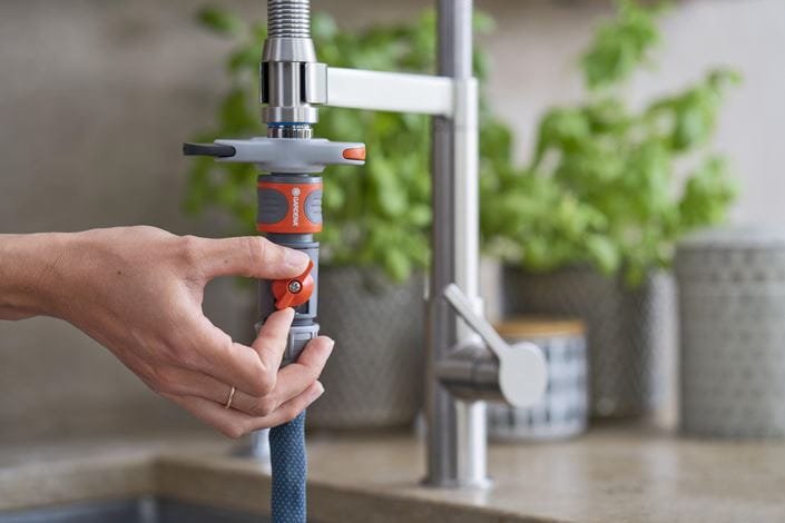 EAN 4066407501959 - Gardena Liano manguera de jardín 10 m Por encima del suelo Cloruro de polivinilo (PVC), Textil Negro, Gri imagen 5