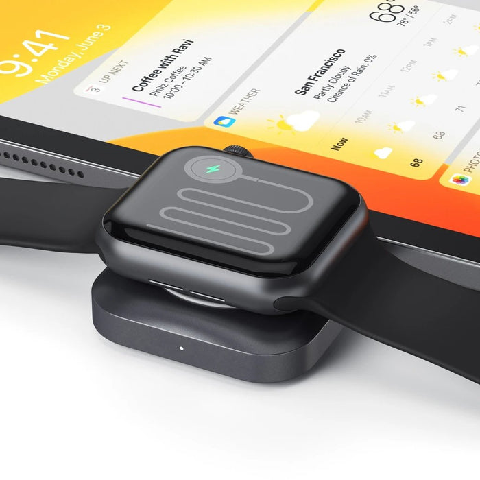 EAN 0879961008567 - Satechi ST-TCMCAWM Accesorios para dispositivos vestibles inteligentes Soporte de recarga Negro, Plata, B imagen 3