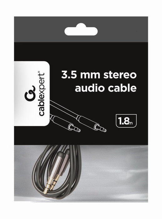 EAN 8716309097734 - Gembird CCAP-444-6 cable de audio 1,8 m 3,5mm Negro imagen 2