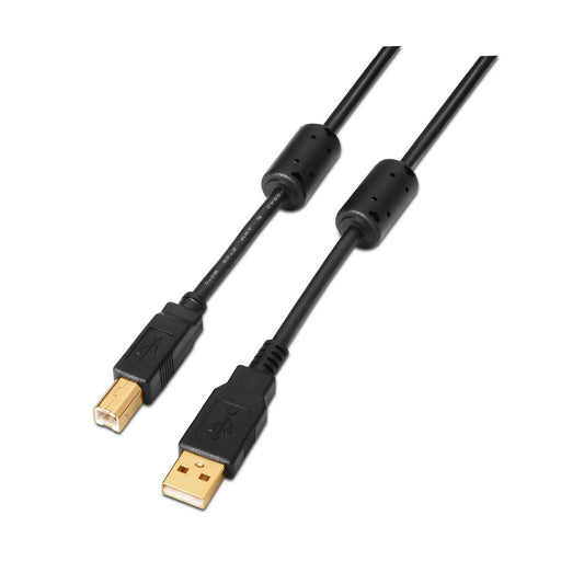 EAN 8436574700107 - AISENS A101-0011 cable USB USB 2.0 5 m USB A USB B Negro imagen 1