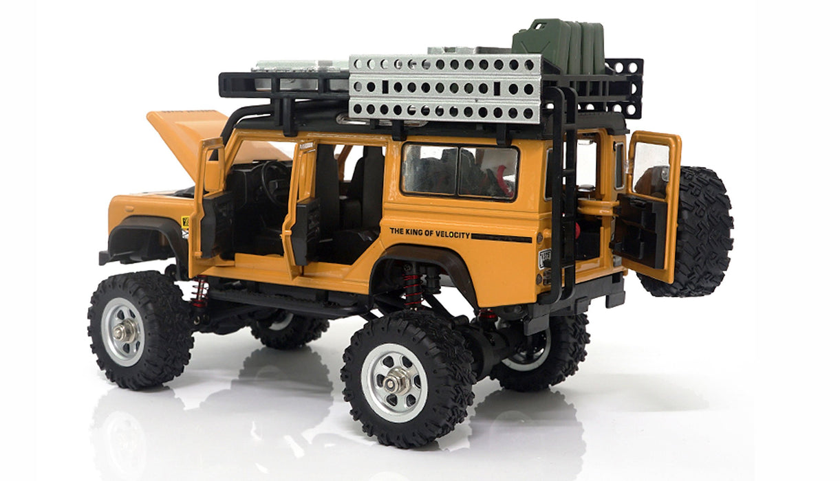 EAN 4260768510005 - Amewi D90X28 Metall Scale Crawler gelb modelo controlado por radio Camión oruga Motor eléctrico 1:28 imagen 3