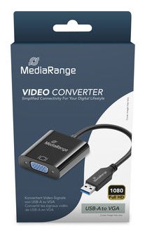 EAN 4260664877721 - MediaRange MRCS230 adaptador de cable de vídeo 0,2 m USB tipo A VGA (D-Sub) Negro imagen 2