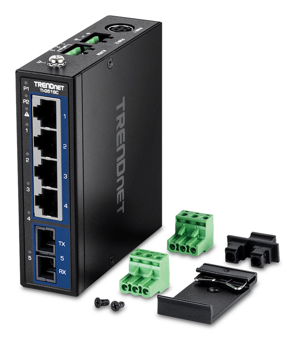 EAN 0710931162844 - Trendnet TI-G51SC switch No administrado Gigabit Ethernet (10/100/1000) Negro imagen 5