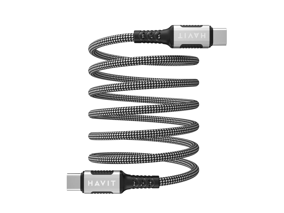 EAN 6939119077549 - Havit 6939119077549 cable USB 1 m USB C Negro, Plata, Blanco imagen 4