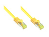 EAN 4014619766666 - Alcasa 0.15m Cat7 RJ-45 cable de red Amarillo 0,15 m S/FTP (S-STP) imagen 1