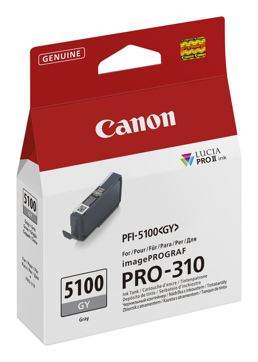 EAN 4549292243376 - Canon PFI-5100 GY cartucho de tinta 1 pieza(s) Original Gris imagen 2