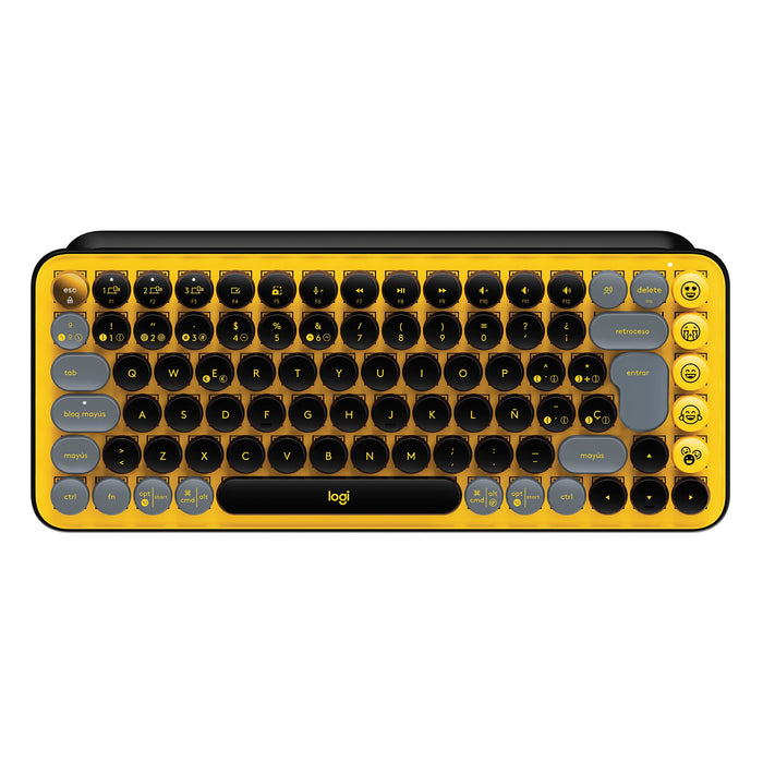 EAN 5099206101272 - Logitech 920-010728 teclado Universal RF Wireless + Bluetooth QWERTY Español Negro, Gris, Amarillo imagen 2
