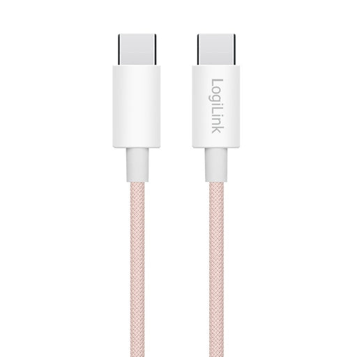 EAN 4052792077971 - LogiLink CU0343 cable USB USB 2.0 1 m USB C Rosa imagen 2