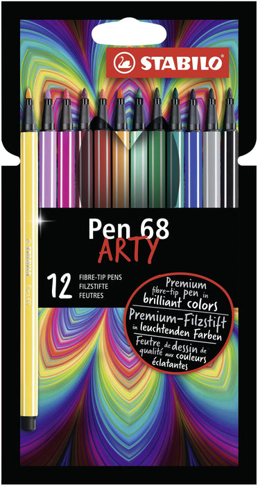 EAN 4006381547000 - STABILO Pen 68 ARTY rotulador Multicolor 12 pieza(s) imagen 1