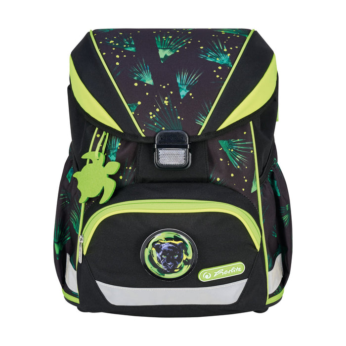EAN 4008110396477 - Herlitz UltraLight XL Plus Explorer juego de mochila escolar Niño Poliéster Negro, Verde imagen 2