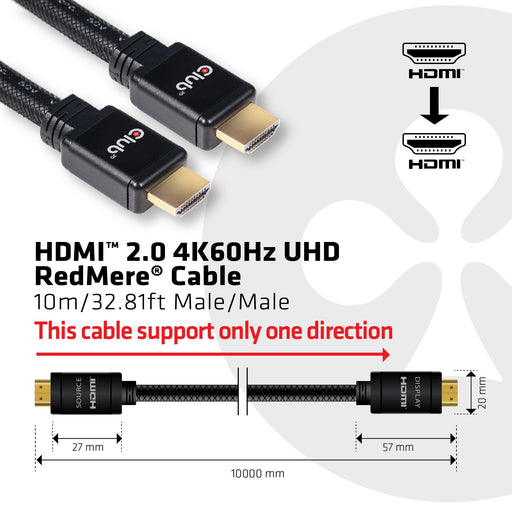 EAN 0841615101122 - CLUB3D CAC-2313 cable HDMI 10 m HDMI tipo A (Estándar) Negro imagen 4