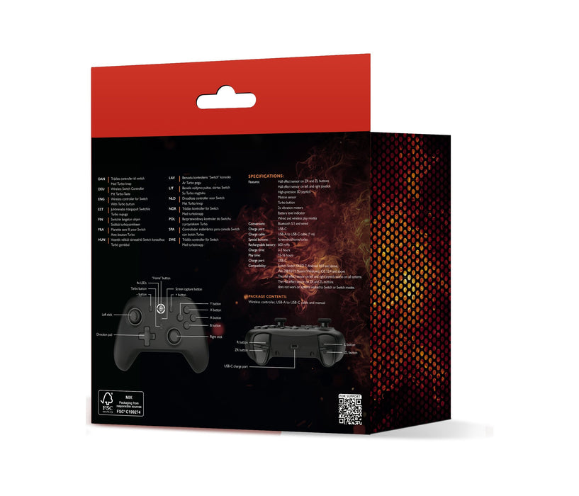 EAN 7333048066886 - Deltaco Gaming GAM-179 mando y volante Negro Bluetooth Palanca de mando Nintendo Switch imagen 9