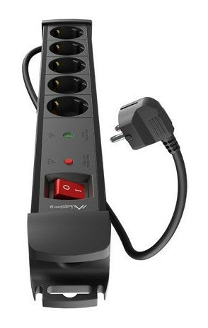 EAN 5901969439816 - Lanberg SP1-05F-0300-BK base múltiple 3 m 5 salidas AC Interior Negro imagen 2