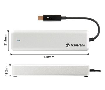 EAN 0760557841869 - Transcend JetDrive 855 Tecnología Thunderbolt (Rayo) 960 GB Plata imagen 4