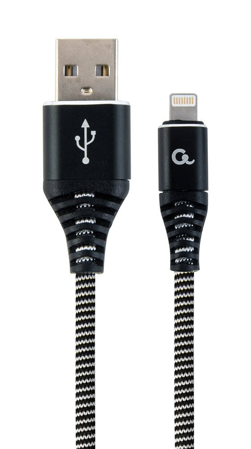 EAN 8716309106009 - Gembird CC-USB2B-AMLM-1M-BW cable de conector Lightning Negro, Blanco imagen 2