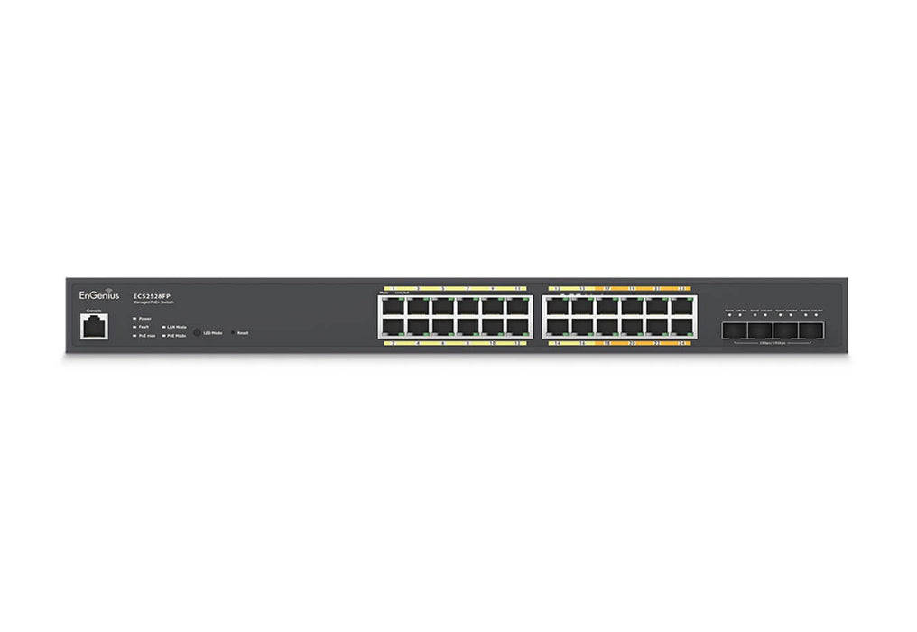 EAN 4711488351022 - EnGenius ECS2528FP switch Gestionado L2+ Gigabit Ethernet (10/100/1000) Energía sobre Ethernet (PoE) Negr imagen 2
