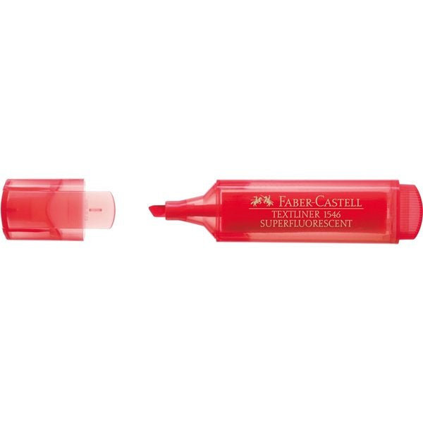 EAN 4005401546214 - Faber-Castell TEXTLINER 1546 marcador 1 pieza(s) Punta de cincel/fina Rojo imagen 1
