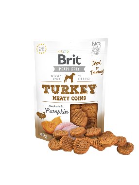 EAN 8595602543830 - Brit Turkey Meaty coins Perro Snacks Turquía 80 g imagen 1