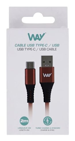 EAN 3303170111895 - T'nB WTCUSB02RD cable USB 2 m USB C USB A Rojo imagen 3