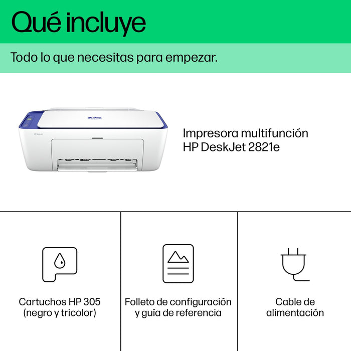 EAN 0196337820159 - HP DeskJet 2821e All-in-One Printer Inyección de tinta térmica A4 4800 x 1200 DPI 7,5 ppm Wifi imagen 7