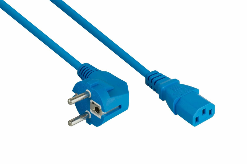 EAN 4066857002235 - Kabelmeister SK0130-B030 cable de transmisión Azul 3 m Enchufe tipo E+F IEC C13 imagen 1