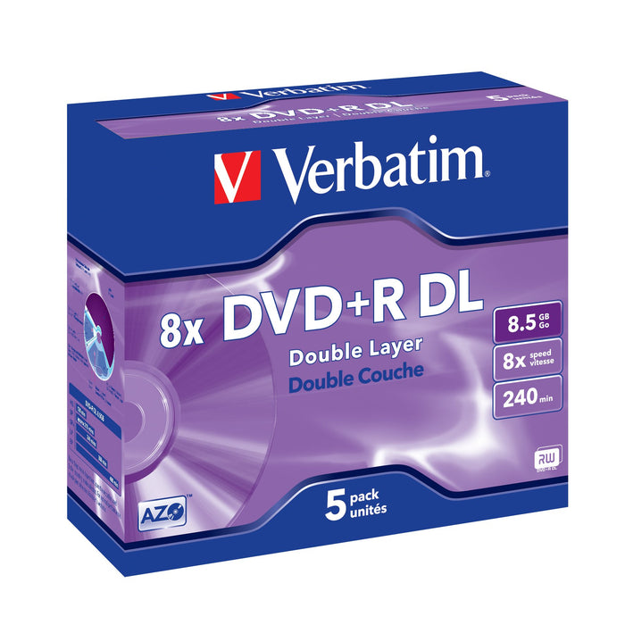 EAN 0023942435419 - Verbatim 43541 DVD en blanco 8,5 GB DVD+R DL 5 pieza(s) imagen 1
