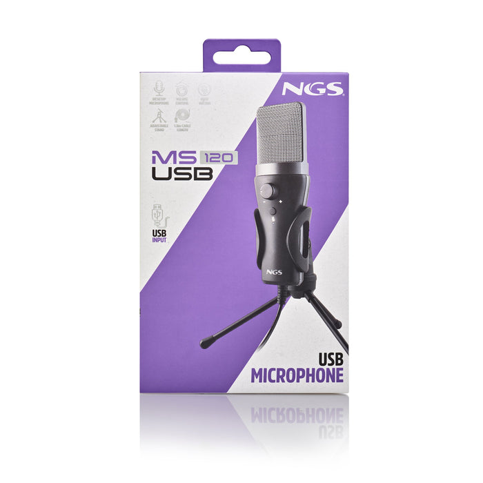EAN 8435430626988 - NGS MS120 USB Negro Micrófono para crear podcasts imagen 8