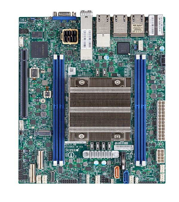 EAN 672042500888 - Supermicro SYS-110D-4C-FRDN8TP servidor barebone Intel® SoC BGA 2579 Bastidor (1U) Plata imagen 2