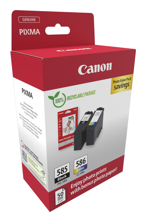 EAN 8714574683089 - Canon PG-585/CL-586 PVP cartucho de tinta 2 pieza(s) Original Negro, Cian, Magenta, Amarillo imagen 2