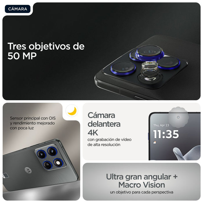 EAN 840493603360 - Motorola edge 70 17 cm (6.7") SIM doble Android 16.0 5G USB Tipo C 12 GB 512 GB 4800 mAh Gris imagen 16