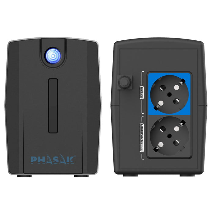 EAN 5605922004430 - Phasak PH 7210 sistema de alimentación ininterrumpida (UPS) Línea interactiva 1,06 kVA 600 W 2 salidas AC imagen 2