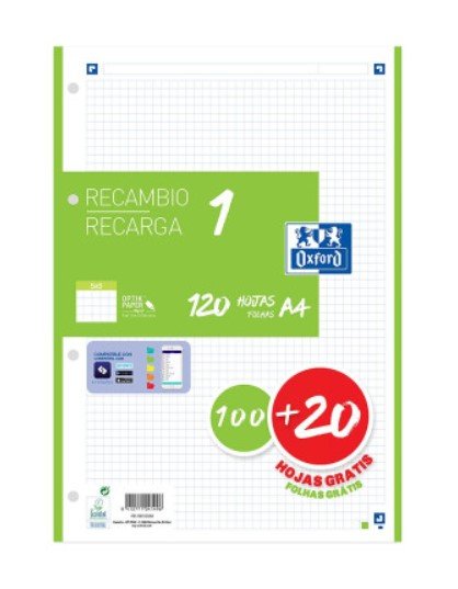 EAN 8412771041496 - Oxford 400158059 papel de cuaderno 210 x 297 mm (A4) 120 hojas imagen 1