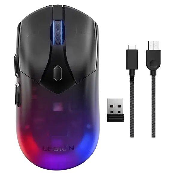 EAN 0195892102519 - Lenovo Legion M410 ratón Juego Ambidextro RF Wireless + USB Type-C Óptico 16000 DPI imagen 1