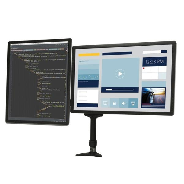 EAN 0065030858571 - StarTech.com ARMDUAL soporte para monitor 61 cm (24") Escritorio Negro imagen 6