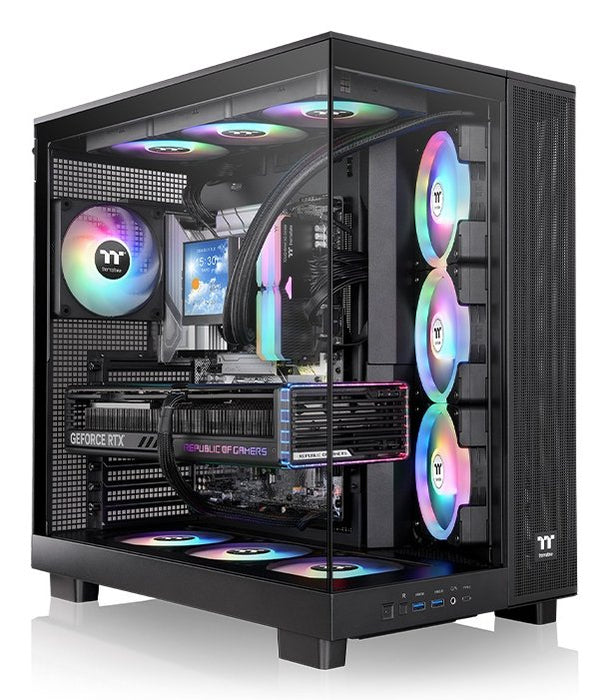 EAN 4711475649675 - Thermaltake View 380 XL TG ARGB Midi Tower Negro imagen 1