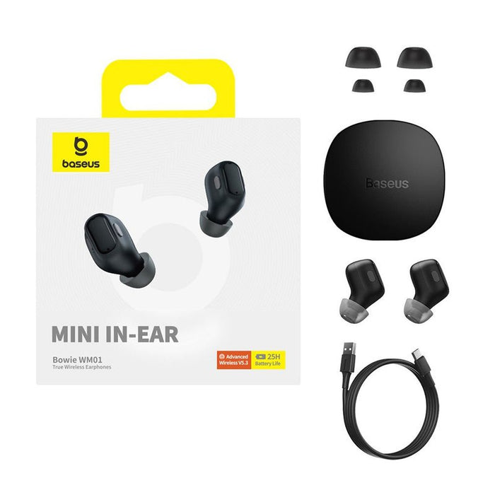 EAN 6932172628383 - Baseus WM01 Auriculares Inalámbrico Dentro de oído Llamadas/Música USB Tipo C Bluetooth Negro imagen 6