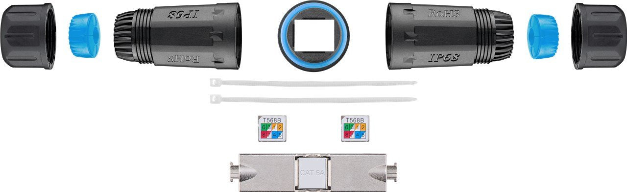 EAN 4040849444142 - Goobay 44414 conector IDC Negro, Azul imagen 4