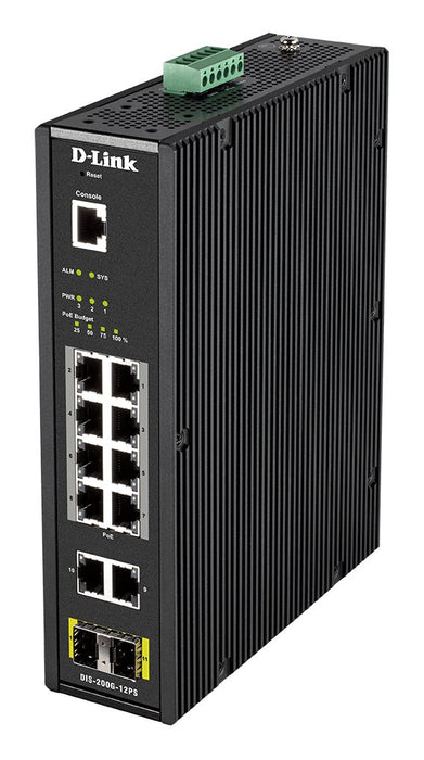 EAN 0790069433504 - D-Link DIS-200G-12PS switch Gestionado L2 Gigabit Ethernet (10/100/1000) Energía sobre Ethernet (PoE) Neg imagen 2