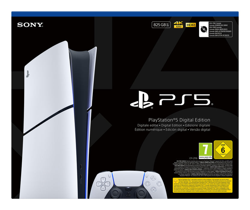 EAN 711719020844 - Sony PlayStation 5 Digital E Chassis (Slim) 825 GB Wifi Negro, Blanco imagen 2
