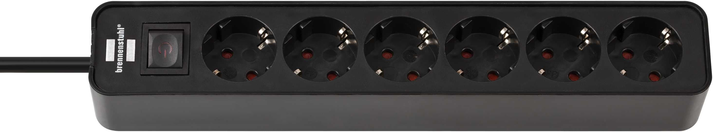 EAN 4007123647903 - Brennenstuhl 1153260000 base múltiple 1,5 m 6 salidas AC Interior Negro imagen 1